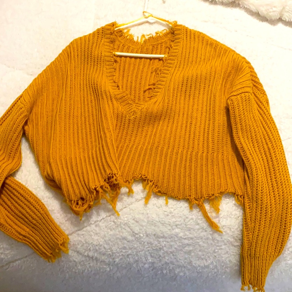 Crop sweater